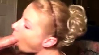 Amateur Girl Swallows Huge Load on Webcam