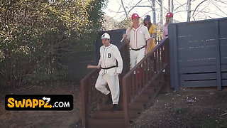 Their Horny, Teen Stepdaughters Don't Want to Play Baseball! They Want a Foursome