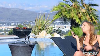 Eliza Ibarra's Wild Passion in a Steamy Pool Night