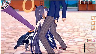 [hentai Game Koikatsu! ]have Sex With Big Tits Vtuber Ninomae Inanis.3dcg Erotic Anime Video