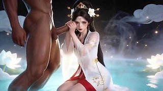 Chinese Ancient Costume Fairy Hot Sex with Lover Surrounded by Many Guys - Episode 2 AI Anime Hentai