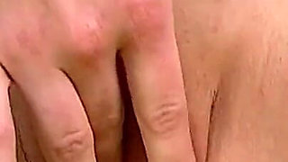 Hot Slut with Nice Tits Masturbates Her Smooth Pussy with a Game and Enjoys
