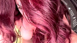 Orniest Amateur Mature Redhead swallows cum on Webcam