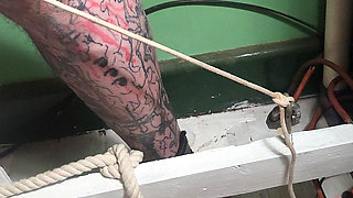 Unholy Crucifix Ballbusting