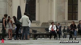 Butt fucking Fornicate Sub Bound In Public