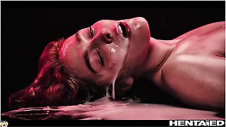 Deepthroat Cumflation - Anime Hentai Monster Cock Creampie And Dp All The Way Through