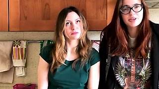 Two brunettes get a beautiful spanking