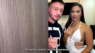 Latina with a Perfect Pussy Gets Fucked Hard by Her Lucky Neighbor's Big Cock