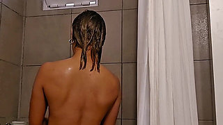 I Take off My Clothes, Take a Shower and After Drying My Body, I Put Lotion on.