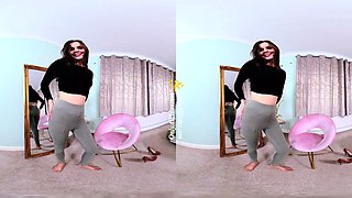 Stacked brunette goes solo toys and masturbation