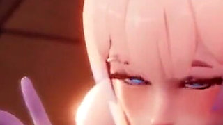 Kokomi Blowjob Oral Fellatio - Genshin Impact 3D Dick Sucking Deepthroat Animation Aether Sex