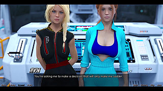Stranded in Space - Choosing Between the Stepsisters Busty Red Head or the Beuatiful Busty Blonde Virgin