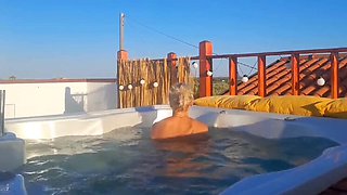 Blonde MILF Wife Fucks Hard in Whirlpool - Hot Amateur Sex