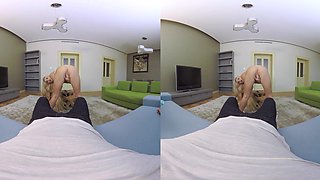 Sabrina's Blonde Uniform Passion on Wild Top