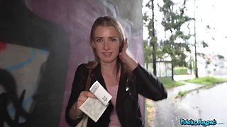 Public agent full vignette - nice & unassured schoolgirls first public porn in the rain
