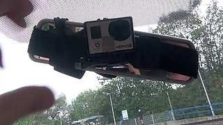 Trunk Fuck Explodes Into Public Group Orgy
