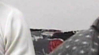 Glasses-wearing Brunette Gets Pounded in Retro Hardcore Fuck