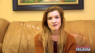 Tiny Redhead Keaton Amateur Wet Rimjob Intense Ass Pound!