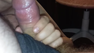 Korean woman sucks cock in close-up, creampie in mouth