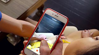 Asian teen stepsis loses bet and pounded