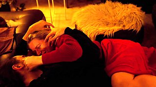We tried to be quiet while making love in the living room