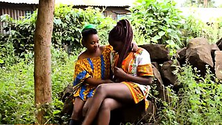 Real Tribal African Girlfriends Public Making Out