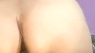 Reverse Cowgirl Riding Huge Dewars Cock with Condom