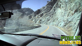Handjobs Vickie Valencort in Car