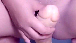 My Pussy Stretched by Giant Dildo and I Love It!