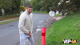 Vip4k. hot and crazy cougar Texas Patti gave a eating cock to a homeless and pounded a young stud later