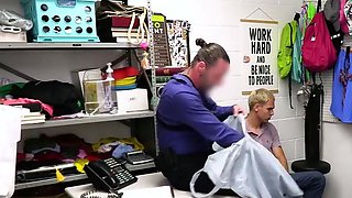 Young babe likes gang sex in office