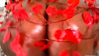 Black and round asses