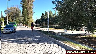 Tiny Filipina teenie loves a big cock deep