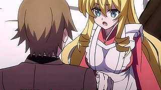 Blonde maid serves creamy morning ride in vintage uniform