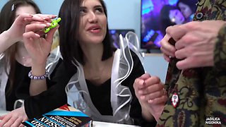 Indulge in a wild passionate teacher gang thrill with raw intensity