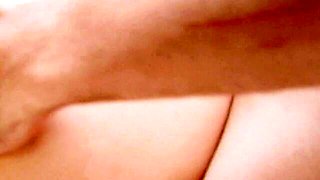 Good-looking mantrap's cumshot action