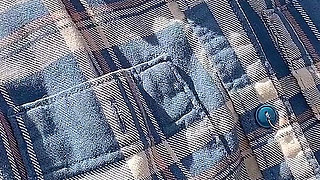 Pee on the Ground Near Truck Wheel
