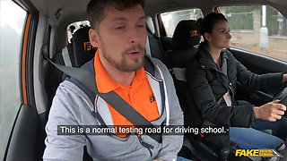 Fake Driving School - Suck a Cock Live Tictok Challenge