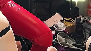 Double Anal Fisting with 2 Latex Mistresses Femdom Gone Wild