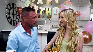 Deviant daddy fucks with passion her once she turned 18