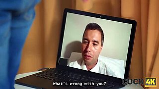 Hot Wife Surprise Sex - Cuckold Husband Watches Brunette Wife Fuck Stranger in HD