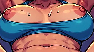 Gaped Holes Dripping Cartoon Style