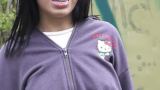 German Scout - Tiny 43kg Half Asian Teen Lore Pick up for First Time Casting Fuck