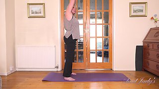 Auntie Amy Stretches with Mature Blonde Big Passion