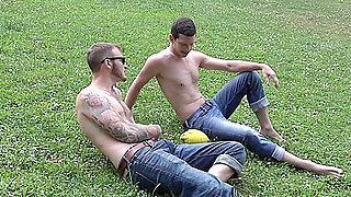 Injured Gay-for-pay Homie Needs Help Showering And Getting Off