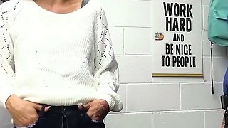 Busty light-haired milf gets caught by her friend and