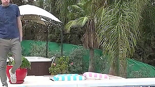 AuntJudysXXX - Busty Mature BBW Star Seduces the Pool Boy