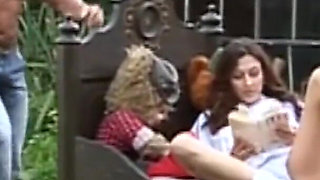 Fabulous girl fucking outdoors