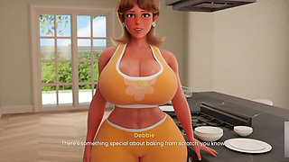 Step-mom Daisy From Mario Sees My Hard Dick and Offer Me to Suck It!!