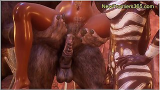 Harem Girls Fucked By Monster Cock Minotaurs . . . From Tribute To The Fertility King - S2 Ep3